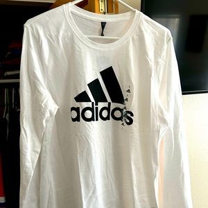 Long sleeve adidas white shirt. NWT